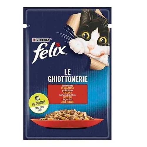 Felix Taze Sr Etli Jleli Pouch Yetikin Ya Kedi Mamas 85 gr