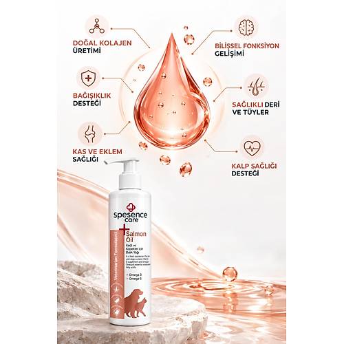 Spesence Care Kedi Ve K�pekler i�in Somon Ya�� %100 do�al 250ml