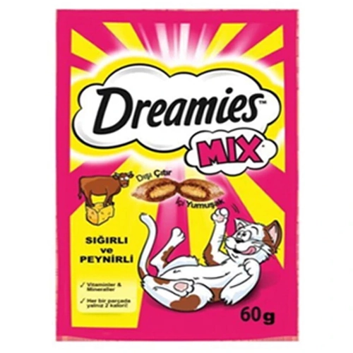 Dreamies Biftek ve Peynirli Mix Kedi dl Mamas 60GR