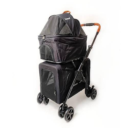 Zampa Tsunoda Kedi & Kpek Arabas Siyah 50X83X102cm