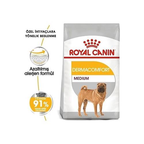 Royal Canin Adult Medium Dermacomfort Yeti�kin K�pek Mamas� 12 kg- ana