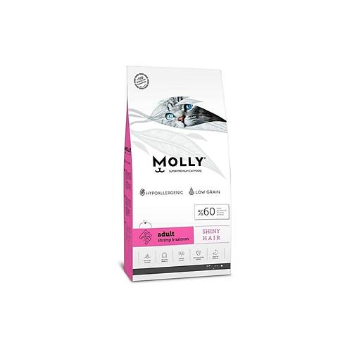 Molly Hipoalerjenik Karides Somonlu Yetikin Kedi Mamas 15 Kg