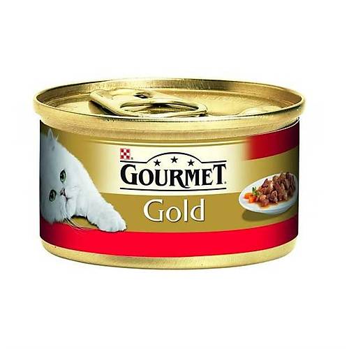Gourmet Gold Sr Etli ve Tavuklu Konserve Yetikin Kedi Mamas 85 gr