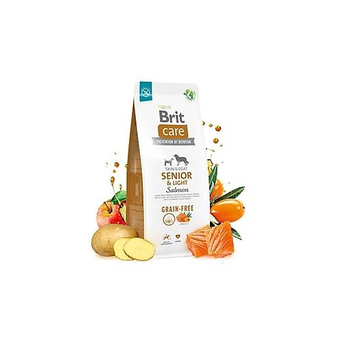 Brit Care Senior Light Tahlsz Somonlu 12 kg Yal Kpek Mamas