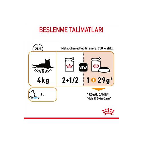 Royal Canin Royal can�n hair skin kedi ya� mama 85gr 12 adet kedi konserve pouch