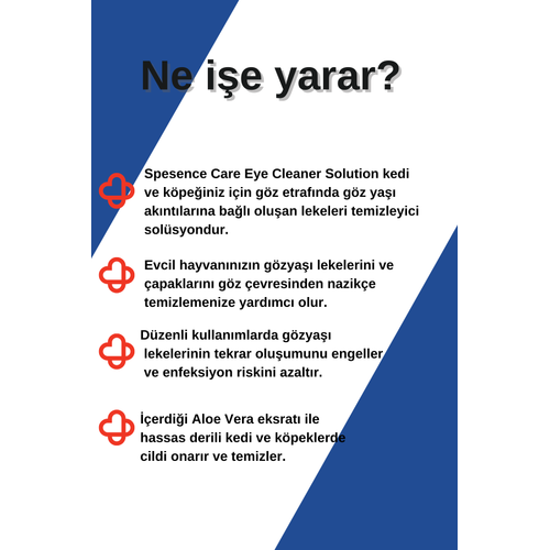 Spesence Care Kedi Ve Kpek Gz Ya Lekesi Temizleme Solsyonu 50 ml