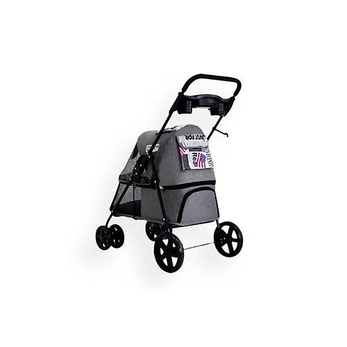 Zampa Tourist 46x85x91.5 cm Kedi & Kpek Gezdirme Arabas - Gri