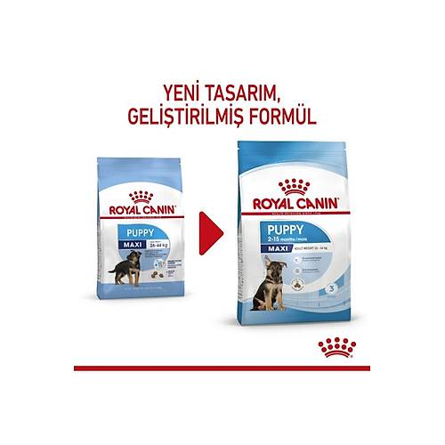 Maxi Puppy B�y�k Irk Yavru K�pek Mamas� 15 Kg