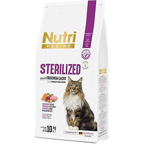 Nutri Feline Somonlu Ksrlatrlm Yetikin Kedi Mamas 10 KG