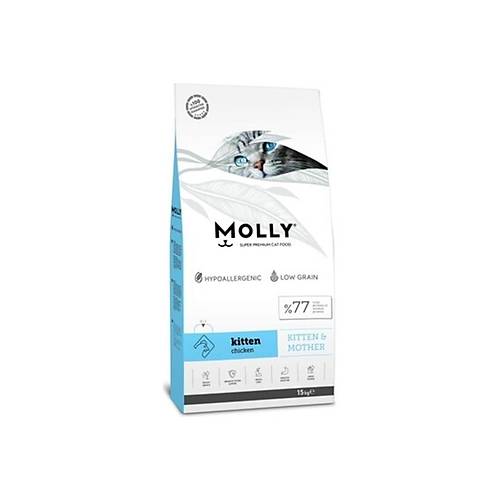 Molly Hipoalerjenik Tavuklu Kitten Yavru Kedi Mamas 15 Kg
