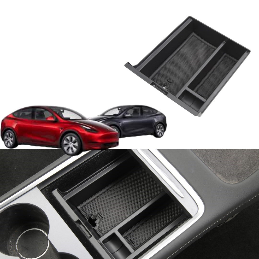 Tesla Model Y / Model 3 Orta Konsol Düzenleyici Üst , Kaymaz Yüzey Kaplama, Siyah Renk
