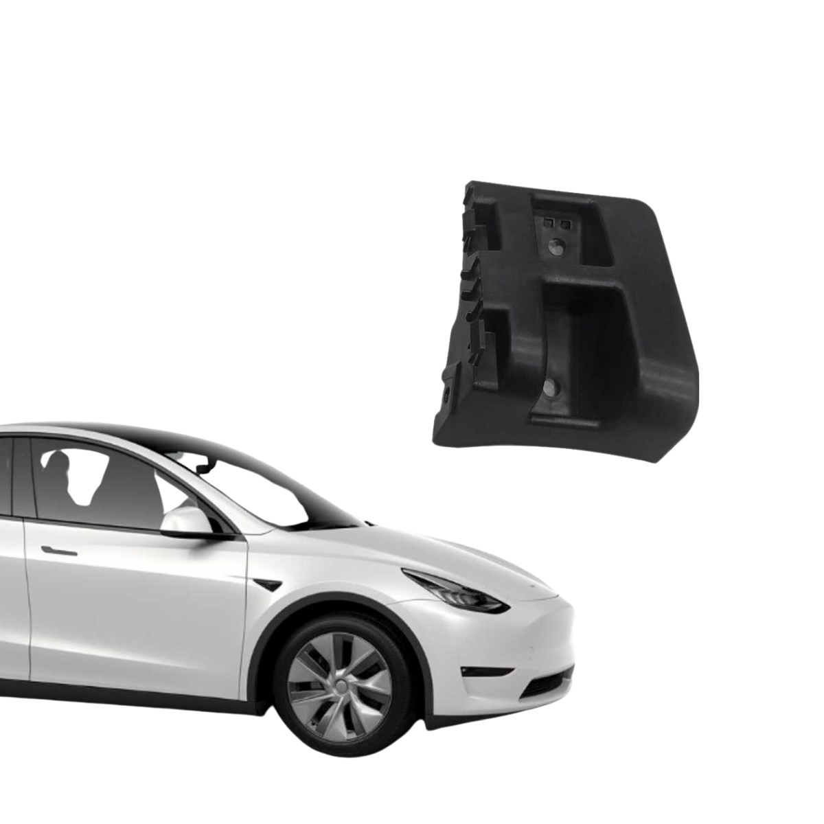 Tesla Model Y Arka Tampon Stop Alt  Braketi Sağ, Siyah Renk