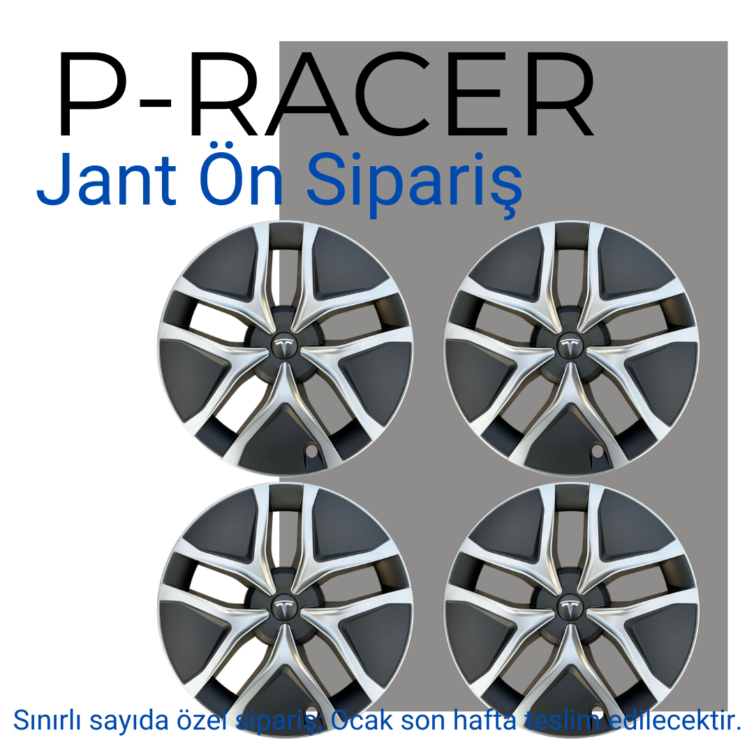 Tesla Juniper P-RACER Jant Kapağı Seti 19 İnç, Çoklu Renk