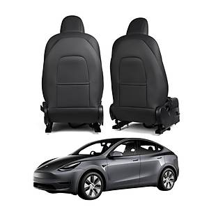 Tesla Model Y / Model 3 �n Koltuk Arkas� Koruyucu Kaplama Sa� ve Sol, 2 Adet Set Olarak, Siyah Renk