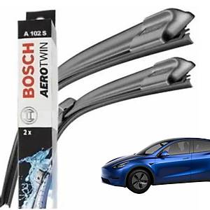 Tesla Model Y / Model 3 �n Cam Aerotwin Silecek S�p�rgesi Tak�m�, Bosch Marka
