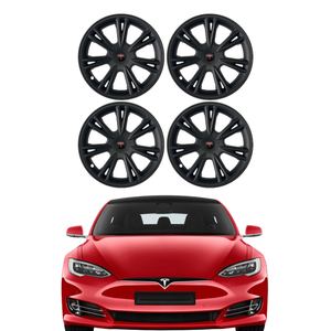 Tesla Model Y AERO Jant Kapa�� Seti 19 �n�, Mat Siyah Renk (4 Adet Set Olarak Sat�lmaktad�r.)