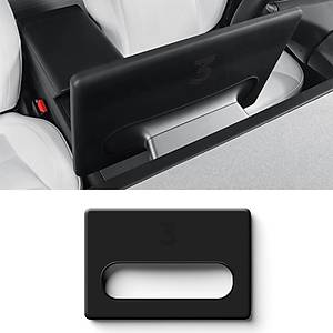 Tesla Juniper Ekran Arkas�na Tak�lan Koruma K�l�f� Silikon, Siyah Renk