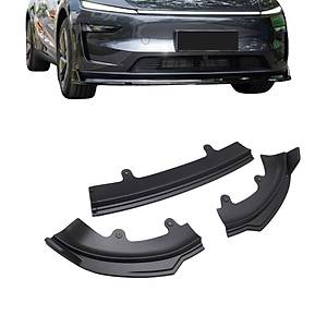 Tesla Juniper  �n Tampon Alt Spoyler, 3 Par�a Set Olarak,  Parlak Karbon Siyah Renk