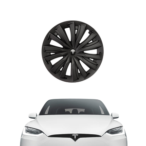 Tesla Model Y AIRY Jant Kapa�� Seti 19 �n�, Mat Siyah Renk  (4 Adet Set Olarak Sat�lmaktad�r.)