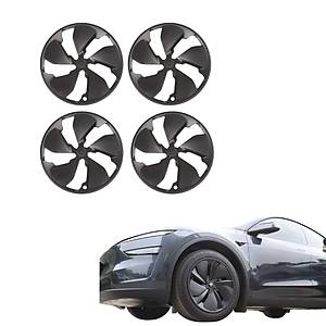 Tesla  Juniper MIRAGE Jant Kapa�� Seti 19 �n�, Mat Siyah Renk