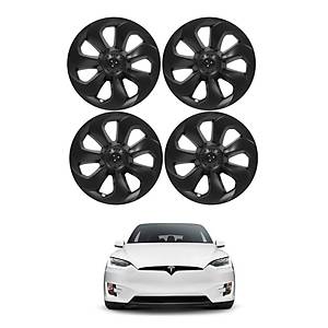 Tesla Model Y SOLSTICE Jant Kapa�� Seti 19 �n�, Mat Siyah (4 Adet Set Olarak Sat�lmaktad�r.)