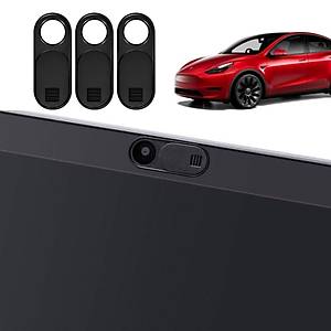 Tesla Model Y  / Model 3 �� Kamera Kayd�r�lan Kapak 3 Adet Set Olarak Ultra �nce
