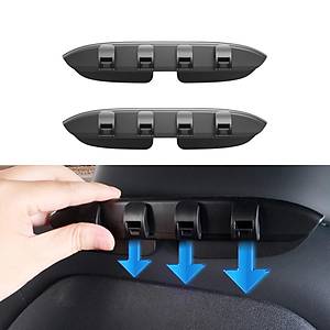 Tesla Model Y/Juniper/Model 3 Koltuk Arkas�na Tak�lan �ok Ama�l� Ask�l� Katlanabilir Kanca , Siyah Renk