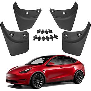 Tesla Model Y  �n ve Arka Pa�al�k Orijinal Model , 4 Adet Set Olarak, Siyah Renk