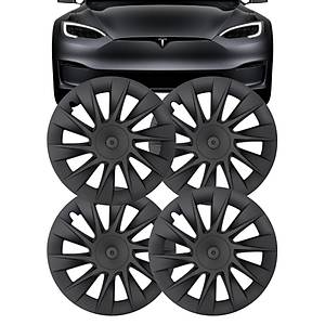 Tesla Model Y ROLLER Jant Kapa�� Seti 20 �n�, Mat Siyah Renk  (4 Adet Set Olarak Sat�lmaktad�r.)