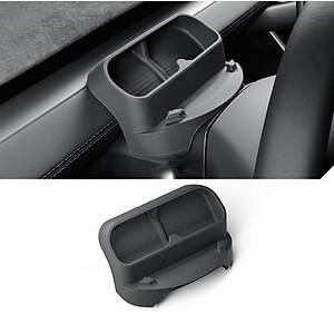 Tesla Juniper Direksiyon Arkas�na Tak�lan Silikon Telefon ve G�zl�k Tutucu, Siyah Renk