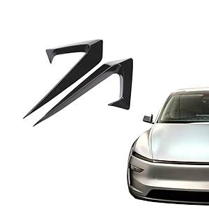Tesla Juniper Yan Kamera �er�eve Kapa��, HW4.0, 2 Adet Set Olarak, Parlak Siyah Renk