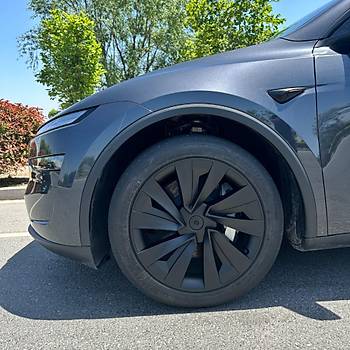 Tesla Juniper HALYCON Jant Kapa�� Seti 19 �n�, Mat Siyah Renk