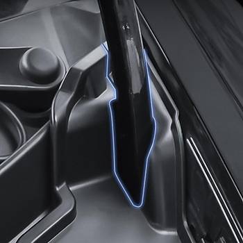 Tesla Model Y n Kaput i Su Klavuz Kanal, 2 Adet Set Olarak, Siyah Renk