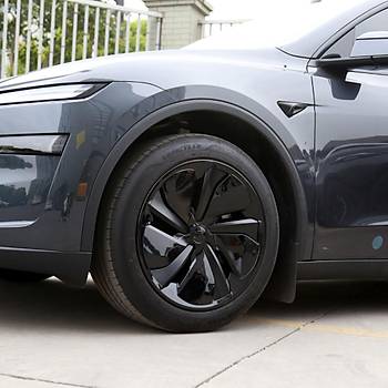 Tesla  Juniper MIRAGE Jant Kapa Seti 19 n, Parlak Siyah Renk
