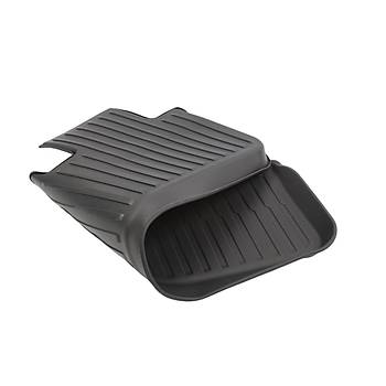 Tesla Juniper Paspas Tak�m� �n ve Arka Set Olarak �izgili Desenli, Siyah Renk Se�ene�i �le