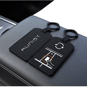 Tesla Model Y / Model 3 Tesla Anahtar Kart Muhafaza Kab, Siyah Renk