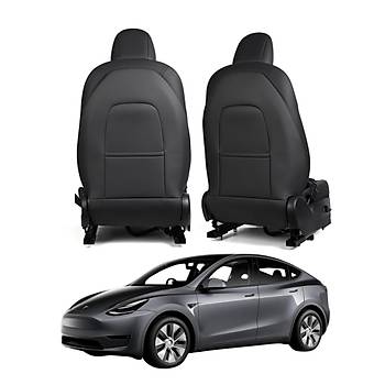 Tesla Model Y / Model 3 n Koltuk Arkas Koruyucu Kaplama Sa ve Sol, 2 Adet Set Olarak, Siyah Renk