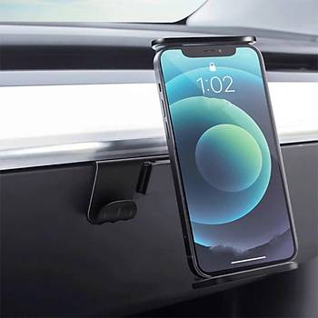 Tesla Model Y / Model 3 n Gse Taklan Telefon Tutucu Aparat, Siyah Renk