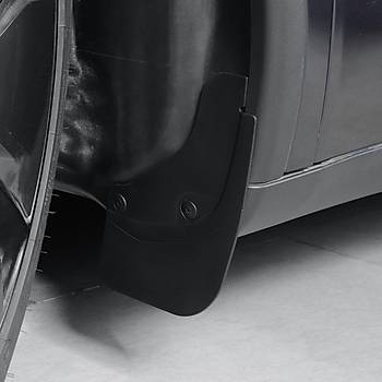 Tesla Juniper �n ve Arka Pa�al�k Spor K�sa Model , 4 Adet Set Olarak, Mat Siyah Renk