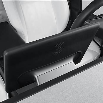 Tesla Juniper Ekran Arkas�na Tak�lan Koruma K�l�f� Silikon, Siyah Renk