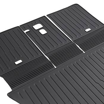 Tesla Juniper Arka Bagaj ve Koltuk Arkas Havuzlu Kauuk Paspas, Tek Para Siyah Renk