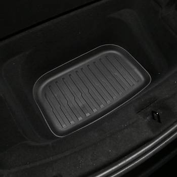 Tesla Juniper Arka Bagaj Havuzlu Kauuk Paspas, Alt Ksm, Siyah Renk Seenei le