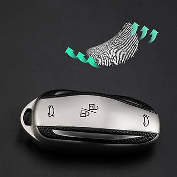 Tesla Model Y / Model 3 Anahtarlk ve Anahtar  Muhafaza Kab, Gm Renk