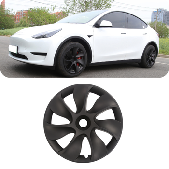Tesla Model Y RADIANT Jant Kapa Seti 19 n, Mat Siyah Renk (4 Adet Set Olarak Satlmaktadr.)