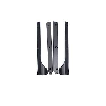 Tesla Model Y Yan Marbiyel Kaplamas, 2 Adet Set Olarak, Mat Siyah Renk