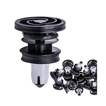 Tesla Model Y  Kap Demesi Klipsi, Siyah Beyaz Renk