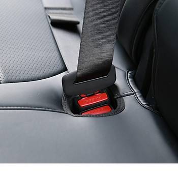 Tesla Juniper Emniyet Kemeri Silikon Koruycusu, Mat Siyah