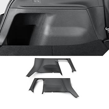 Tesla Juniper Arka Bagaj Kenarlar Koruyucu Bakaliti Seti, 2 Adet, Siyah Renk