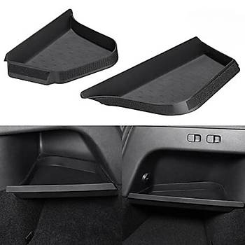 Tesla Model Y Arka Bagaj Sa ve Sol Ke Dzenleme Raf, 2 adet Set Olarak, Mat Siyah Renk