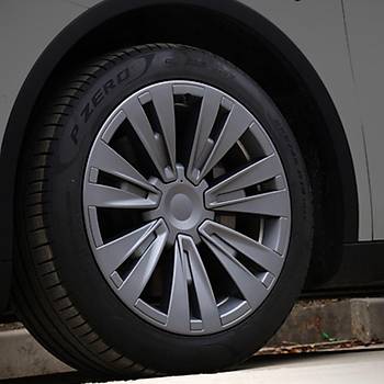 Tesla Model Y X PLAID Jant Kapa�� Seti 19 �n�, Gri (4 Adet Set Olarak Sat�lmaktad�r.)